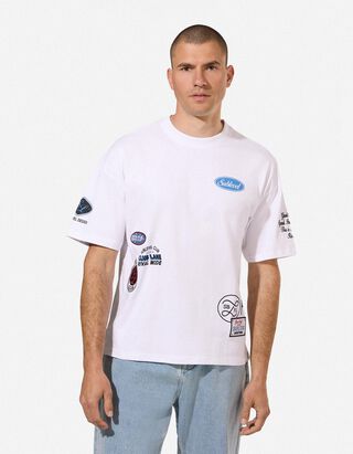 T-shirt - Print all-over - wit