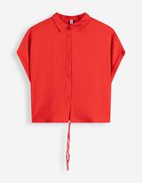 Hemd - Musselin - rot