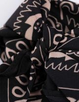 Ozdoba do vlasov - Kašmírový vzor - cierna