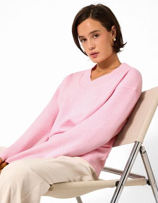 Pullover - Oversized Fit - Rosa
