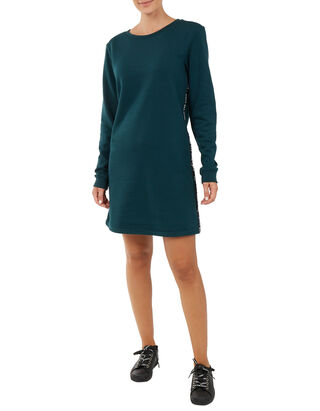 Damen Sweat-Kleid mit Kontraststreifen