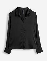 Blouse - Satijn - Zwart