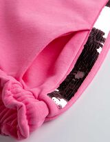 Hlače za jogging - Reverzibilne šljokice - pink