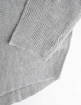 Pulover de tricot - Mâneci supradimensionate - Gri