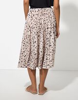 Suknja - &Scaron;areni print - bela