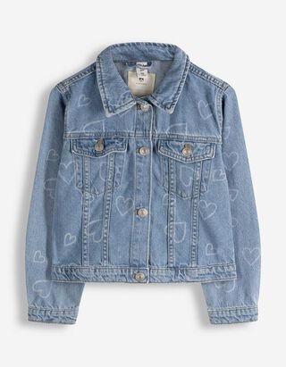 Denim jack - Laserprint - lichtblauw