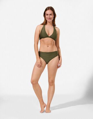 Badehose - Strukturiertes Material - Khaki
