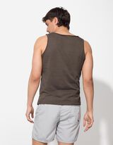Tanktop - Regular Fit - hellbraun