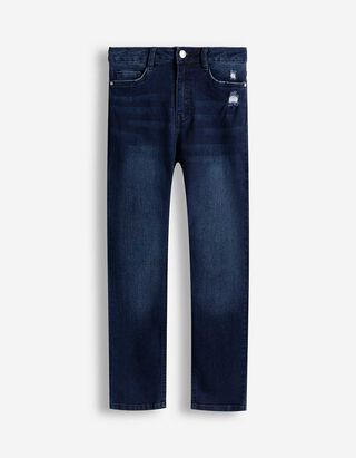 Jeans - High Waist - dunkelblau