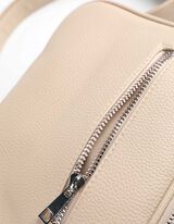Borsa a tracolla - Scomparto zippato all’interno - beige