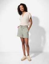 R&ouml;vidnadr&aacute;g - Muszlin - vilagos zold