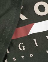 T-shirt - Ronde hals - donkergroen