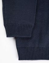 Trui - Motief all-over - donkerblauw