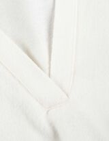 Pololangarmshirt - Polokragen - weiß