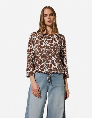 Shirt - Knotendetail - beige