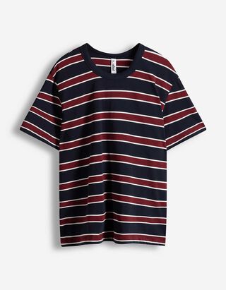 T-Shirt - Streifen - dunkelblau