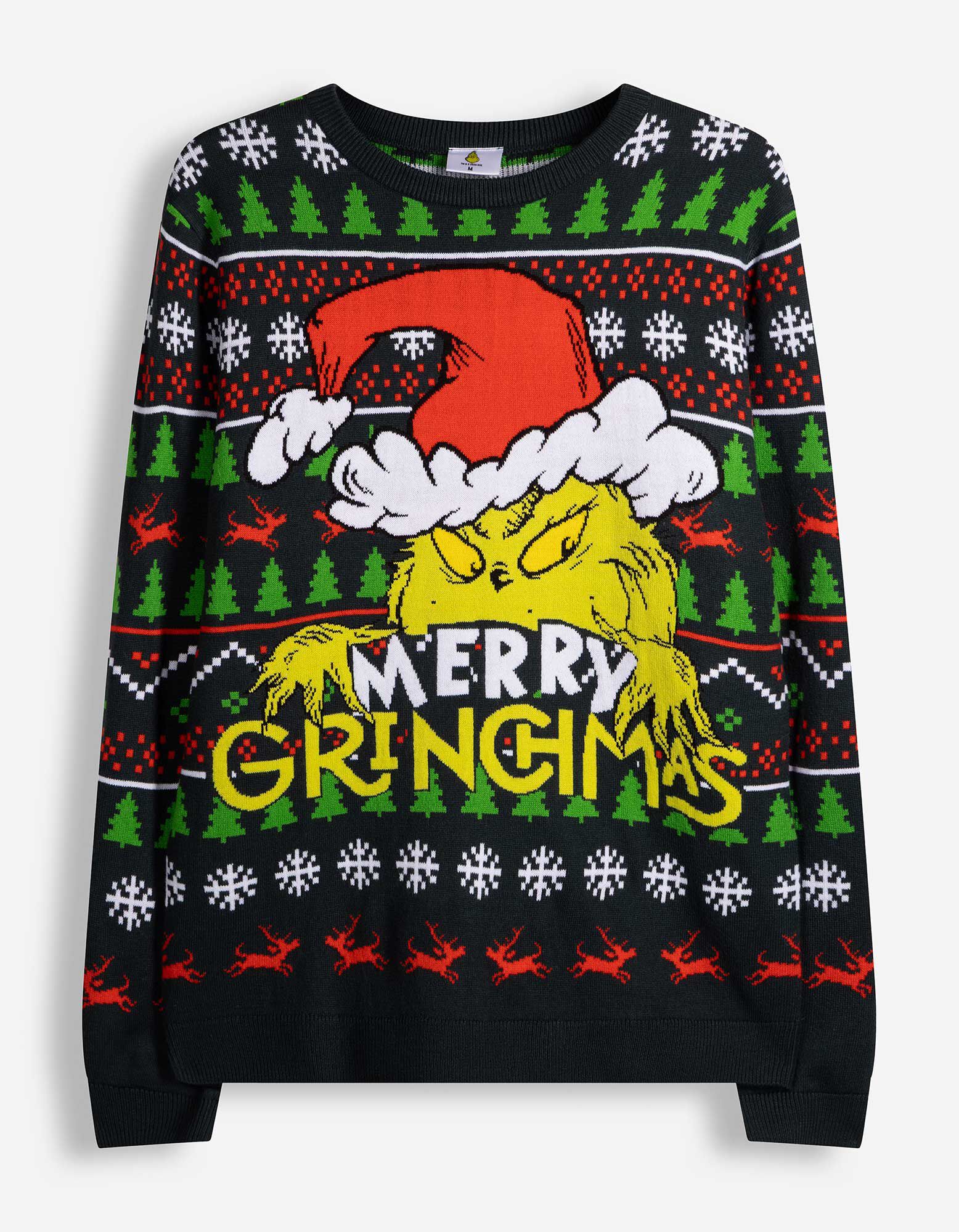 Pulovr - Grinch - Tmavě zelen&aacute;