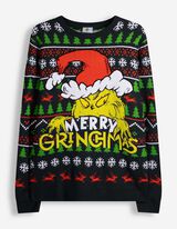 Pulovr - Grinch - Tmavě zelen&aacute;