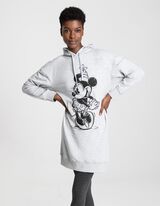 Dlh&yacute; pul&oacute;ver - Minnie Mouse - svetloseda