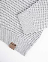 Pulóver - Gofri szerkezet - szürke