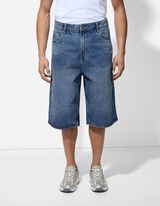 Pantaloni scurți denim - Baggy Fit - Albastru deschis