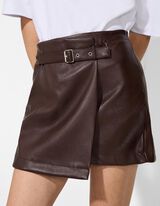 Mini krilo - PU - temno rdeca