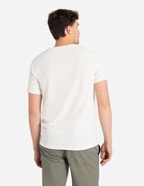 T-Shirt - Knopfleiste - weiß