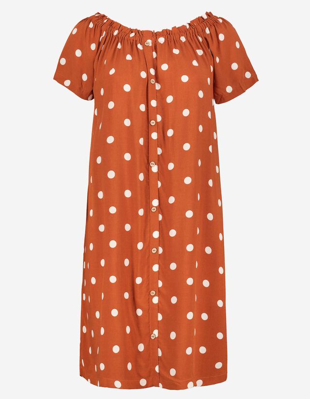 Damen Kleid Carmenausschnitt Takko Fashion 
