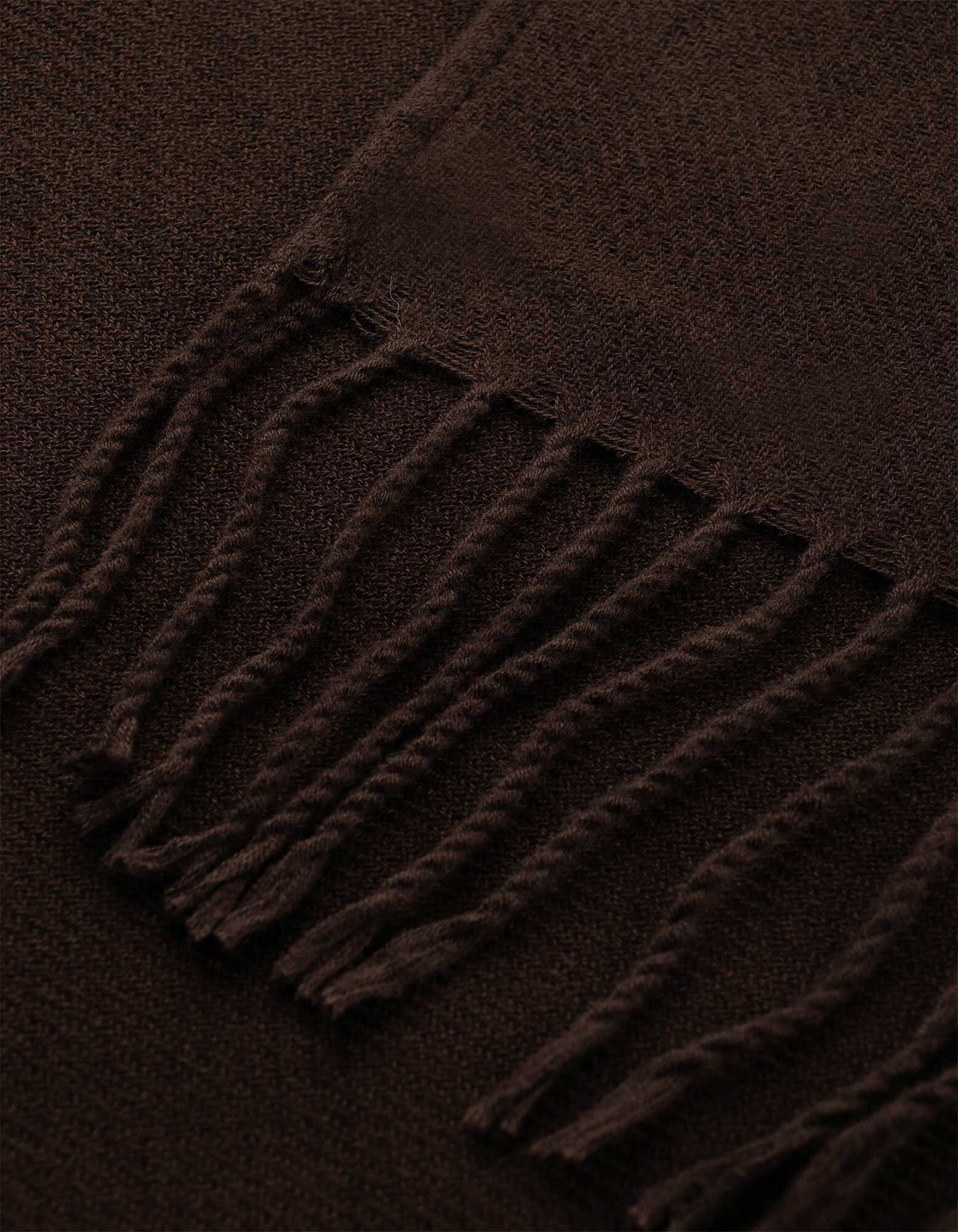 Poncho - Effen - Donkerbruin