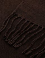 Poncho - Effen - Donkerbruin