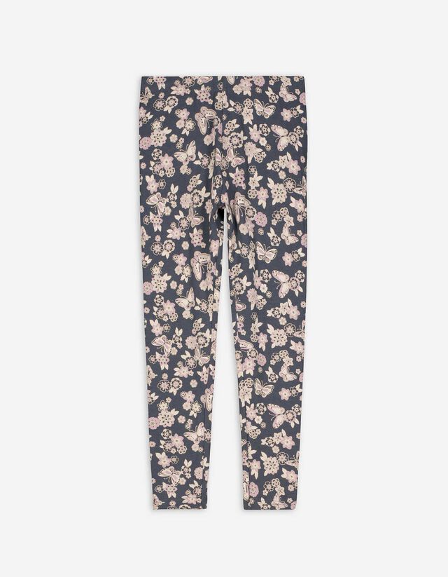 Legging - Print all-over - donkergrijs