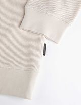 Tričko s dlhými rukávmi - Košeľový golier - bezova