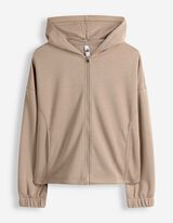 Sweatjacke - Scuba - beige
