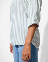 Bluse - Dreiviertelärmel - grün