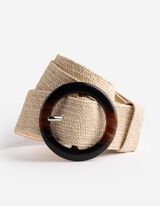 Ceinture taille haute - beige