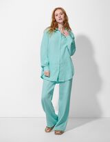 Camicia - Tinta unita - turchese