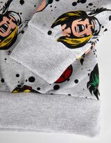 Pulover s kapuco - Marvel - svetlo siva