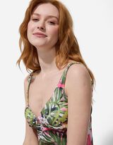 Tankinitop - Imprimeu allover - Verde deschis