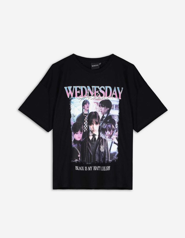 Póló - Wednesday - fekete