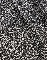 Bluse - Allover-Print - schwarz