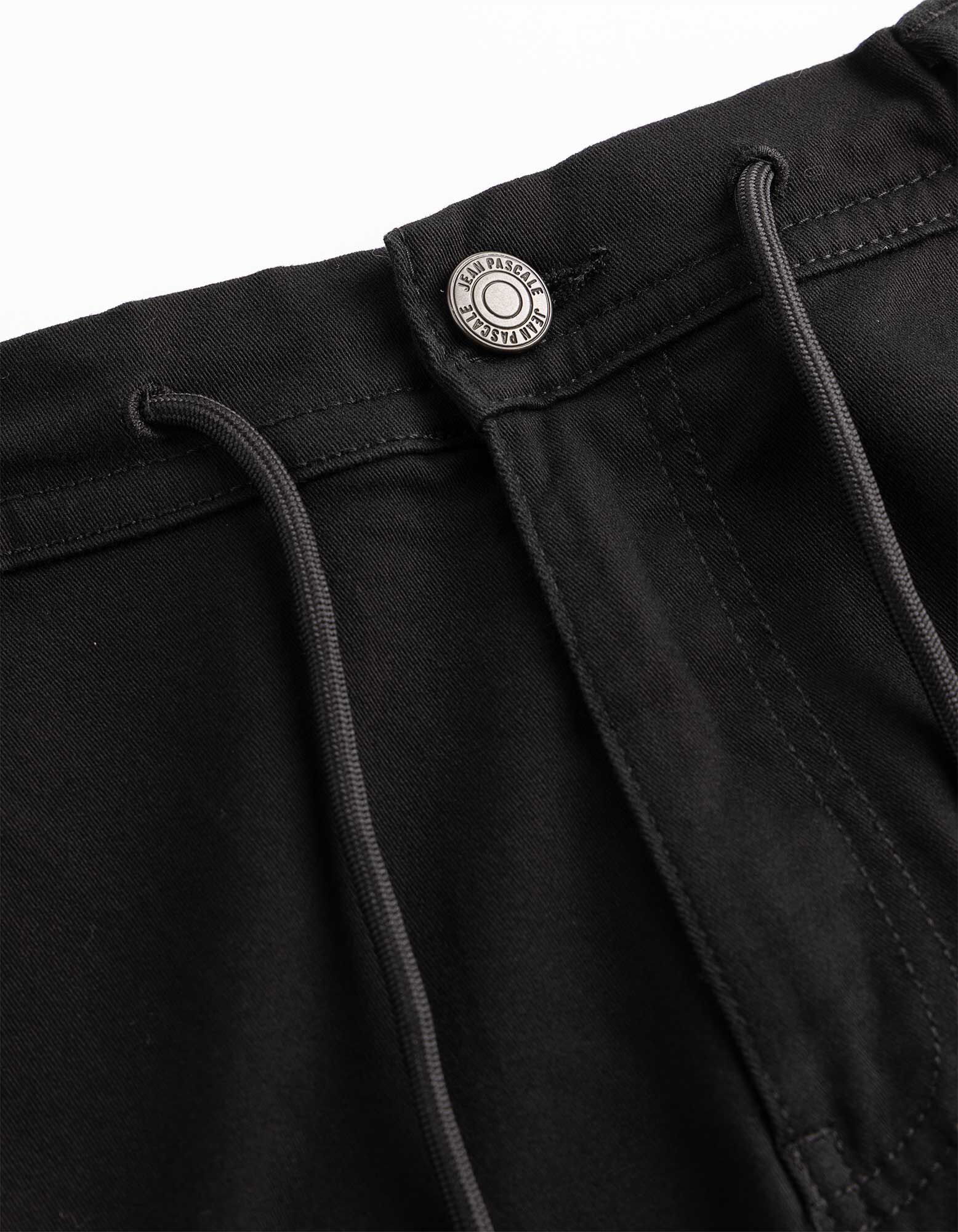 Cargohose - Twill - Schwarz