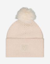 Pudelmütze - einfarbig - beige