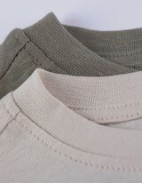 T-Shirt - 2er-Pack - beige