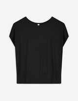 Tricou - Amestec viscoză - Negru