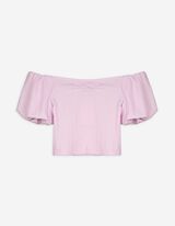 Blusenshirt - Puffärmel - rosa