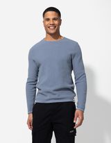 Pullover - Estremità arrotolate - blu