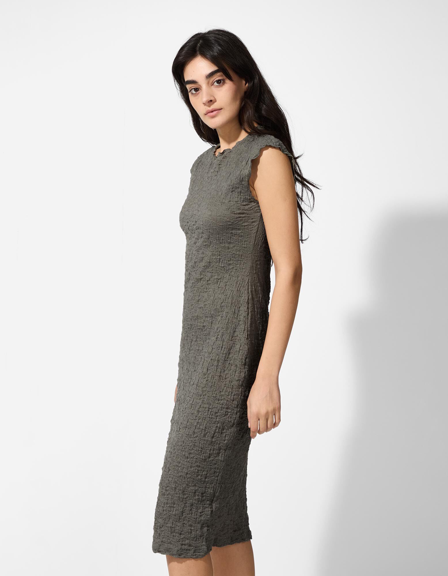 Kleid - einfarbig - gr&uuml;n