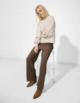 Pulover - Balonski rokavi - belo