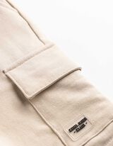 Cargoshorts - Aufgesetze Taschen - Beige