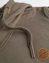 Kapucnis felső - Kenguruzseb - zöld